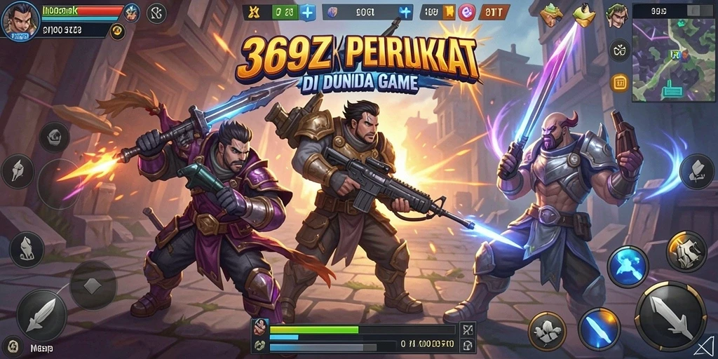 Tampilan utama gameplay 369ZK yang mendebarkan.