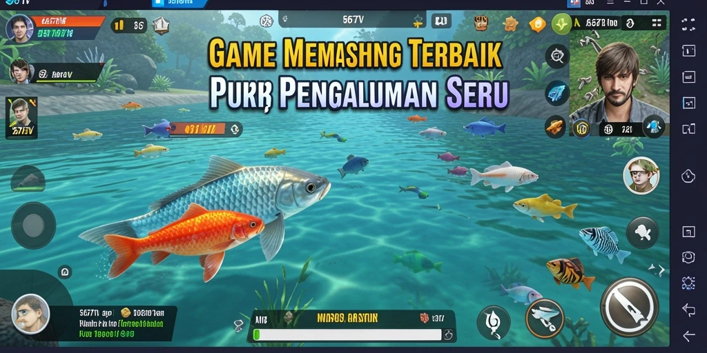 Gameplay seru 567TV menampilkan aksi memancing yang menantang.