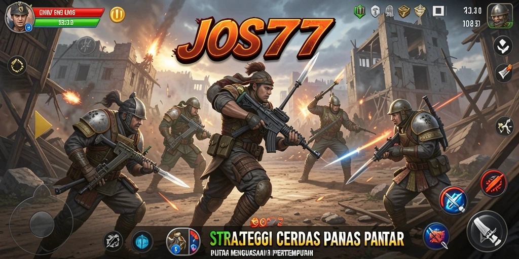 Tampilan gameplay strategis yang intens dan penuh aksi dalam JOS77.