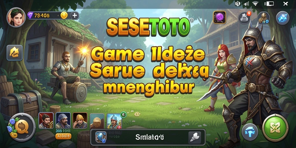 Screenshot utama SESETOTO menampilkan gameplay Idle yang seru.